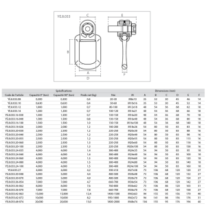 Anneau de levage déporté multidirectionnel - G80 – Image 2