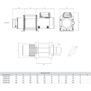 Treuil de traction électrique DPS – 230V – 1 vitesse – Image 2