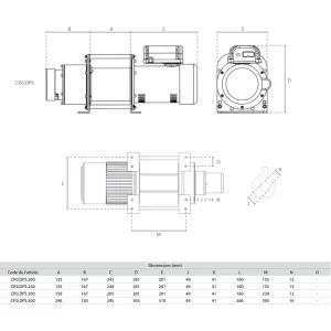 Treuil de traction électrique DPS – 230V – 1 vitesse – Image 2