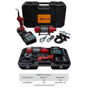 Treuil de traction à batterie DBW – 18V – 1 vitesse – Image 3