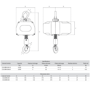 Palan à chaîne à batterie - 18V – Image 2