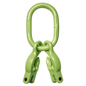 Maille de tête avec 2 crochets raccourcisseurs à chape - G100