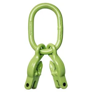 Maille de tête avec 2 crochets raccourcisseurs à chape - G100