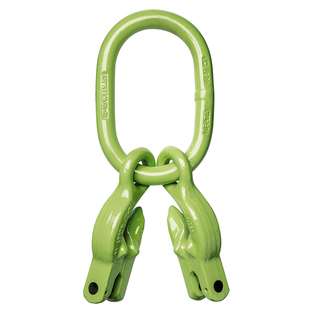 Maille de tête avec 2 crochets raccourcisseurs à chape - G100
