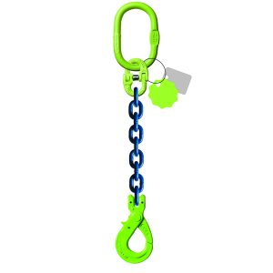 Élingue chaîne 1 brin - Avec crochet de sécurité à chape- G100