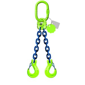 Élingue chaîne 2 brins - Avec crochet à chape - G100