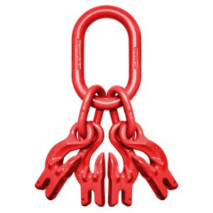 Maille de tête avec 4 crochets raccourcisseurs à chape - G80
