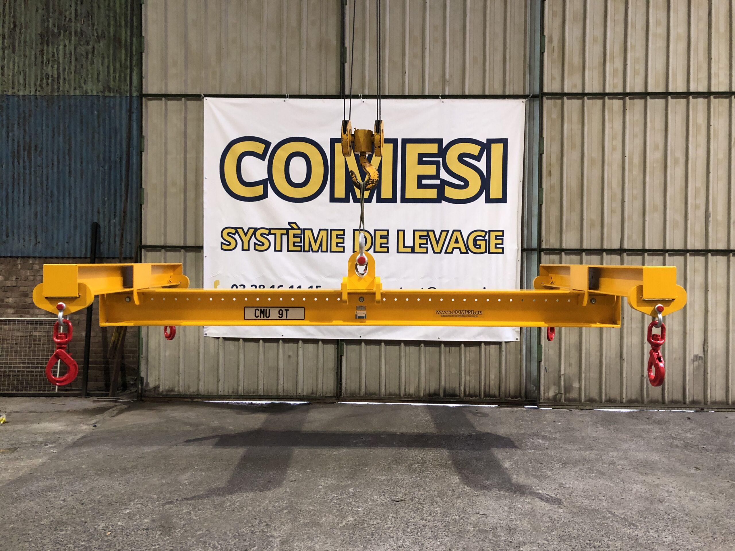 Palonnier multipoutres en H - 9t - traverses et suspentes réglables