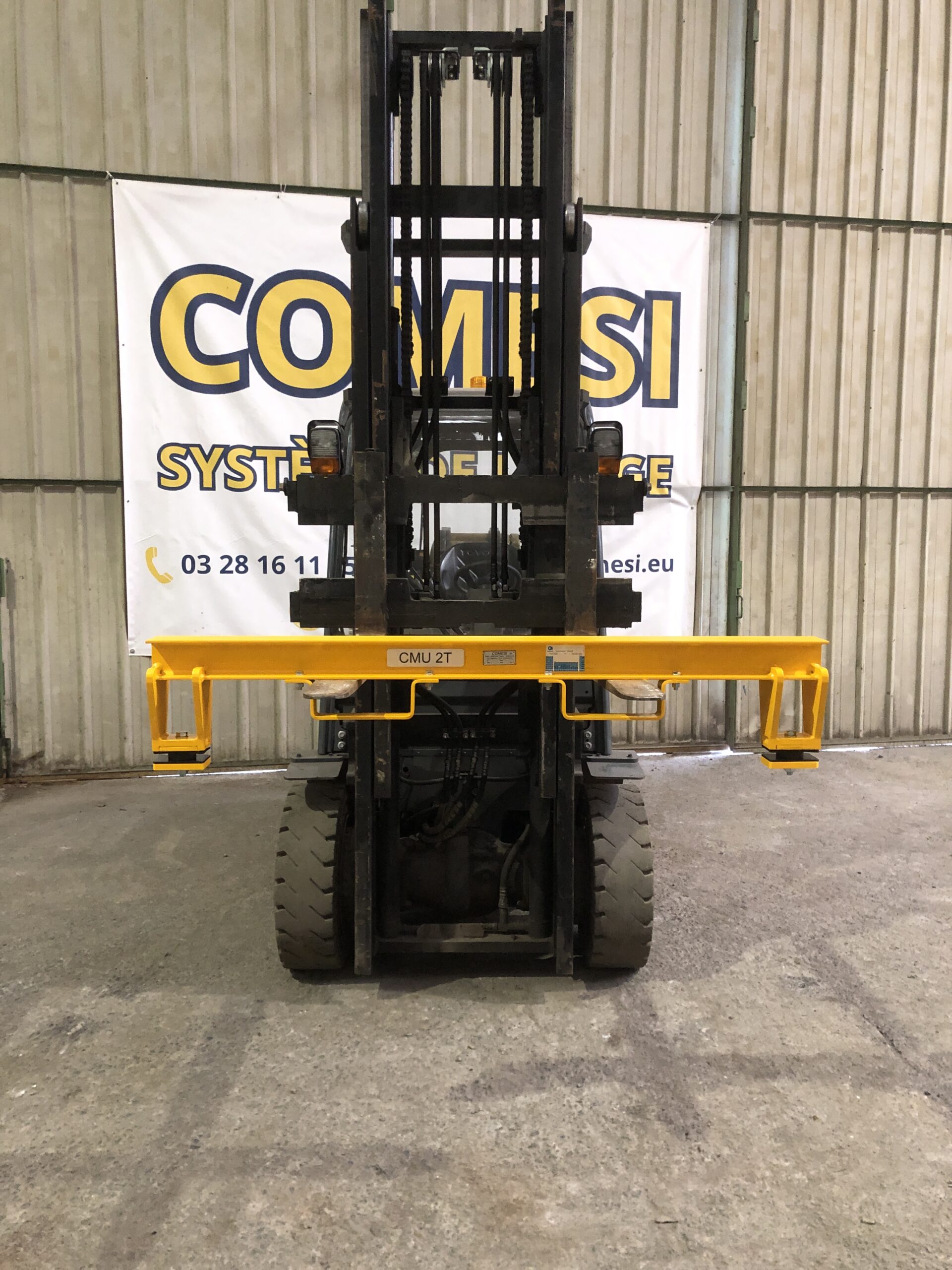 Palonnier monopoutre 2t - pour fourches / chariot élévateur
